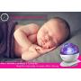 SOAIY Rotation Sleep Soothing Color Changing Aurora Night Light Projector with Build-in Speaker, Relaxing Light Show, Mood Light for Baby Nursery, Adults and Kids Bedroom, Living Room (White)