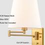 Beige Wall Sconces Set of Two Plug-in Wall Lamp Swing Arm Wall Lights with Plug-in Cord Modern Wall Lamp Lighting