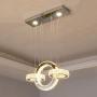 Modern Chandelier Crystal Ceiling Light LED Dimmer Bulbs Lighting Fixtures for Dining Room,Restaurant,Kitchen Island Fixtures Chandeliers