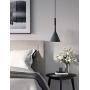 iYoee LED Kitchen Island Pendant Light Fixture for Dining Room, Living Room Bedroom Mini Bedside Adjustable Gray Hanging Ceiling Light,Free 5W LED Bulb