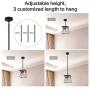XIPUDA Farmhouse Pendant Light Fixture Kitchen Island Lighting Industrial Metal Ceiling Hanging Farmhouse Chandeliers for Dinning Room Living Room