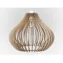 Wood Ceiling Pendant Light. Modern & Contemporary Hanging light fixture with Adjustable Cord for Kitchen, Dining or Living Room, Bedrooms or Office Space Max 60 Watt (NEW VERSION)