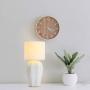 COTULIN Ceramic Geometric Living Room White Table Lamp,Modern Bedside Nightstand Lamp with White Fabric Shade for Bedroom,Office Dorm Small Desk Lamp 15 Inch,Set of 2 COTULIN Ceramic Geometric Living Room White Table Lamp,Modern Bedside Nightstand Lamp with White Fabric Shade for Bedroom,Office Dorm Small Desk Lamp 15 Inch,Set of 2
