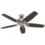 Hunter Newsome Indoor Ceiling Fan with LED Light and Pull Chain Control