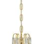 Hourglass Gold Pendant Chandelier 13'' Wide Modern Clear Crystal 9-Light Fixture for Dining Room House Foyer Kitchen Island Entryway Bedroom Living Room - Vienna Full Spectrum