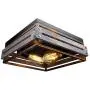 Farmhouse Ceiling Light 2 Lights Industrial Ceiling Light Farmhouse Light Fixtures Ceiling Vintage Rustic Lights Metal and Wood Square Lighting Fixture for Hallway Living Room Farmhouse Lighting