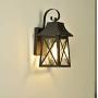 FLALINKO Outdoor Dusk to Dawn Wall Lantern - Farmhouse 14'' Outdoor Wall Light for Barn, Patio, Porch, Doorway, Entryway, Walkway, Matte Black Finish with Clear Seedy Glass (Black, Single Pack)