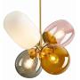 LAKIQ Modern Colorful Pendant Light Creative Balloon Globe Living Room Bedroom Chandelier 4 Lights Dining Table Hanging Lighting Fixture