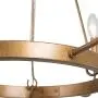 LNC Farmhouse Chandelier, Chandeliers for Dining Rooms, 6-Light Gold Wagon Wheel Chandelier for Living Room, Foyer, 27.5” Dia
