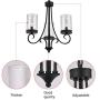 YISIJIE Pendant Lighting with Handblown Clear Seeded Glass Shade, E26 Pendant Light Fixture for Dining Room Lighting fixtures Hanging Kitchen Island RestaurantAdjustable