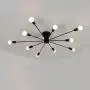 Aero Snail L1697 Modern Style Flush Mount Designers Metal 10-Light Ceiling Lamp Chandelier Lighting Fixure
