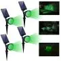 KOMAES Solar Landscape Spotlights Outdoor, Waterproof Solar Spot Light, Auto On/Off Solar Lights Green, Adjustable Solar Garden Light for Driveway,Pathway,Pool,Patio,Garden,Walkways (Green-4 Packs)