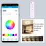 IYUNXI Starlight LED Ceiling Light with Bluetooth Speaker,36W 12 Inches Dimmable Color Temperature Changing Remote Control 110V Music Bluetooth Ceiling Light Fixture with Note Pattern for Bedroom