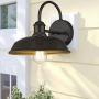 Odeums Farmhouse Barn Lights, Outdoor Wall Lights, Exterior Wall Lamps, Industrial Wall Lighting Fixture, Wall Mount Light in Oil Rubbed Bronze Finish with Copper Interior (Oil Rubbed Bronze, 1 Pack)