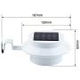 8 Pack Deal - FALOVE Outdoor Solar Gutter LED Lights - White Sun Power Smart Solar Gutter Night Utility Security Light