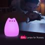 Cat Lamp,GoLine Gifts for 3 4 5 Year Old Girls,Graduation Gifts for Teen Girls,Kids Night Light for Bedroom,Kawaii Kitty Baby Nursery Lamp with Remote Control.