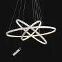 DERALAN Modern Chandelier Lighting Dimmable LED Ceiling Dining Room Chandeliers Contemporary Pendant Lights Fixtures Living Room Hanging 3 Ring Foyer Bedroom Warm White Light White Shade DERALAN Modern Chandelier Lighting Dimmable LED Ceiling Dining Room Chandeliers Contemporary Pendant Lights Fixtures Living Room Hanging 3 Ring Foyer Bedroom Warm White Light White Shade