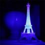 Eiffel Tower Nightlight Desk Bedroom Decoration LED Lamp Colorful Paris Fashion Style Acrylic 10 Inch Cake Topper Decoration Gift