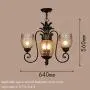 Wall lamp Pineapple Lamp American Style Chandelier Living Room Lamp Dining Room Lamp Master Bedroom Lamp Country Retro Pastoral Wrought Iron 3 Chandeliers, 5 Chandeliers, 8 Chandeliers, 9 Chandeliers