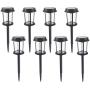 UNNYLLY Solar Pathway Lights Landscape Lights Outdoor Bright Warm Yellow Solar Powered LED Garden Lights for Lawn, Patio, Yard,8Pack