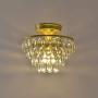 Tayanuc Modern Gold Chandelier Lighting Flush Mount Ceiling Light Fixture for Bedroom Livingroom Dining Room