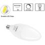 LOHAS E12 Candelabra LED Bulb, Dimmable Daylight Bulb 5000K, LED 6W Ceiling Fan Light Bulbs 60W Equivalent, Candelabra Base 550 Lumens for Chandelier Lighting Lamp Table Dinning Room Lighting, 6 Pack