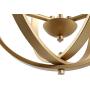 KSANA Gold Orb Chandelier, Modern Globe 3 Light Fixture for Dining & Living Room, Bedroom, Foyer and Kitchen