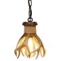 Mini Antler Pendant Light for Kitchen Island Dining Room Sink Bathroom Restaurant 1 Light Small Hanging Antler Ceiling Light Fixture