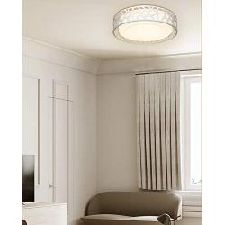 Light Fixtures Ceiling 2 Pack, VICNIE 12 inch 15W 1100 Lumens Flush Mount Lights, Dimmable 3000K Warm White, ETL Listed for Kitchen, Hallway, Bedroom, Stairways (Metal Body and Acrylic Shade)