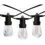 DGE Outdoor LED String Lights 48FT Patio String Light Shatterproof & Waterproof IP65, Décor for Patio, Backyard, Gazebo, Porch, Soft White Light