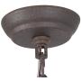 LOG BARN Wood Metal Chandelier, 5-Light Farmhouse Light Fixture for Dining Room, Orb Chandelier Rustic, 17.5” Dia
