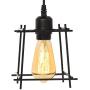 HAITRAL Industrial Pendant Light - Adjustable Hanging Ceiling Lamp, Black Metal Pendant Lighting for Kitchen Island Dining Room Hallway Bar (Without Bulbs)