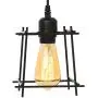 HAITRAL Industrial Pendant Light - Adjustable Hanging Ceiling Lamp, Black Metal Pendant Lighting for Kitchen Island Dining Room Hallway Bar (Without Bulbs)