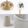 Pathson Vintage Wall Sconce, 1-Light Wall Light with Linen Fabric Lamp Shade, Industrial Wall Mounted Fixture for Bedroom Living Room, Antique Brass Finish 2-Pack (Antique)