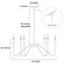 Gold Chandelier, 6-Light Modern Chandeliers for Dining Rooms, Pendant Hanging Light Fixtures for Living Room, Kitchen Island, 25'' Inches Gold Chandelier, 6-Light Modern Chandeliers for Dining Rooms, Pendant Hanging Light Fixtures for Living Room, Kitchen Island, 25'' Inches