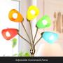 Brightech Medusa LED Floor Lamp - Multi Head Adjustable Tall Pole Standing Reading Lamp for Living Room, Bedroom, Kids Room - Includes LED bulbs and White & Colored Interchangeable Shades – Brass/Gold Brightech Medusa LED Floor Lamp - Multi Head Adjustable Tall Pole Standing Reading Lamp for Living Room, Bedroom, Kids Room - Includes LED bulbs and White & Colored Interchangeable Shades – Brass/Gold