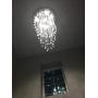 Chandelier Modern Crystal Raindrop Chandelier Lighting Flush Mount LED Ceiling Light Fixture Pendant Lamp for Dining Room Bathroom Bedroom Livingroom (Crystal chandeliers6)