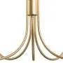 ISURAUL Large Gold Chandelier, Modern 5 Light Fixture for Dining & Living Room