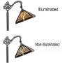 Capulina Tiffany Floor Lights 1 Light, Mission Style Tiffany Floor Lamps for Reading, Stained Glass Arc Floor Lamp, Tiffany Pole Lamp, Standing Lamp, Tiffany Style Floor Reading Lamp (Tall: 62 inches)