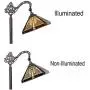 Capulina Tiffany Floor Lights 1 Light, Mission Style Tiffany Floor Lamps for Reading, Stained Glass Arc Floor Lamp, Tiffany Pole Lamp, Standing Lamp, Tiffany Style Floor Reading Lamp (Tall: 62 inches)