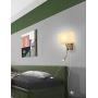 Liylan Bedroom Wall Sconce Lighting Plug in Cord,Modern Bedside Wall Mount Reading Lamp,Wall Light Fixtures LED 3W 3000K with USB Port Switch Brushed Nickel Finish for Living Room Hotel