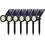 InnoGear Solar Lights Outdoor, Upgraded Waterproof Solar Powered Landscape Spotlights 2-in-1 Wall Light Decorative Lighting Auto On/Off for Pathway Garden Patio Yard Driveway Pool, Pack of 6 (Warm) InnoGear Solar Lights Outdoor, Upgraded Waterproof Solar Powered Landscape Spotlights 2-in-1 Wall Light Decorative Lighting Auto On/Off for Pathway Garden Patio Yard Driveway Pool, Pack of 6 (Warm)
