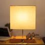 Bedside Table Lamp with 2 USB Ports and Outlets, Dimmable Touch Control Bedside Lamp for Bedroom, Nightstand Lamp Touch Lamp for Living Room, Guestroom, Office, E26 LED Bulb Included