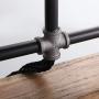 Industrial Rustic Wood Beam Linear Island Pendant Light 8-Light Chandelier Lighting Hanging Ceiling Fixture