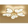 LITFAD 5 Heads Heart Shape Semi Flush Light LED Ceiling Light Fixture Chandelier 110-120V 65W Modern Acrylic Ceiling Lamp with White Metal Canopy for Living Room Bedroom Restaurant - Warm Light LITFAD 5 Heads Heart Shape Semi Flush Light LED Ceiling Light Fixture Chandelier 110-120V 65W Modern Acrylic Ceiling Lamp with White Metal Canopy for Living Room Bedroom Restaurant - Warm Light