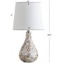 JONATHAN Y JYL1024A Mona 20.5'' Mini LED Lamp Cottage,Coastal,Transitional for Bedroom, Living Room, Office, College Dorm, Coffee Table, Bookcase, Seashell