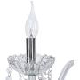 Samger Samger Luxurious 2 Arms K5 Crystal Glass Wall Light Silver Transparent Color for Living Room Bedroom Hallway Entry
