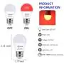 LED Red Light Bulb Dimmable 40W Equivalent A15 Red Light Bedroom Night Light Party Decoration Porch Holiday Lighting E26 Base 5W 4Pack