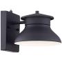 Danbury Modern Outdoor Wall Light Fixture LED Black 6'' Security Dusk to Dawn for Exterior House Porch Patio - John Timberland