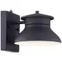 Danbury Modern Outdoor Wall Light Fixture LED Black 6'' Security Dusk to Dawn for Exterior House Porch Patio - John Timberland